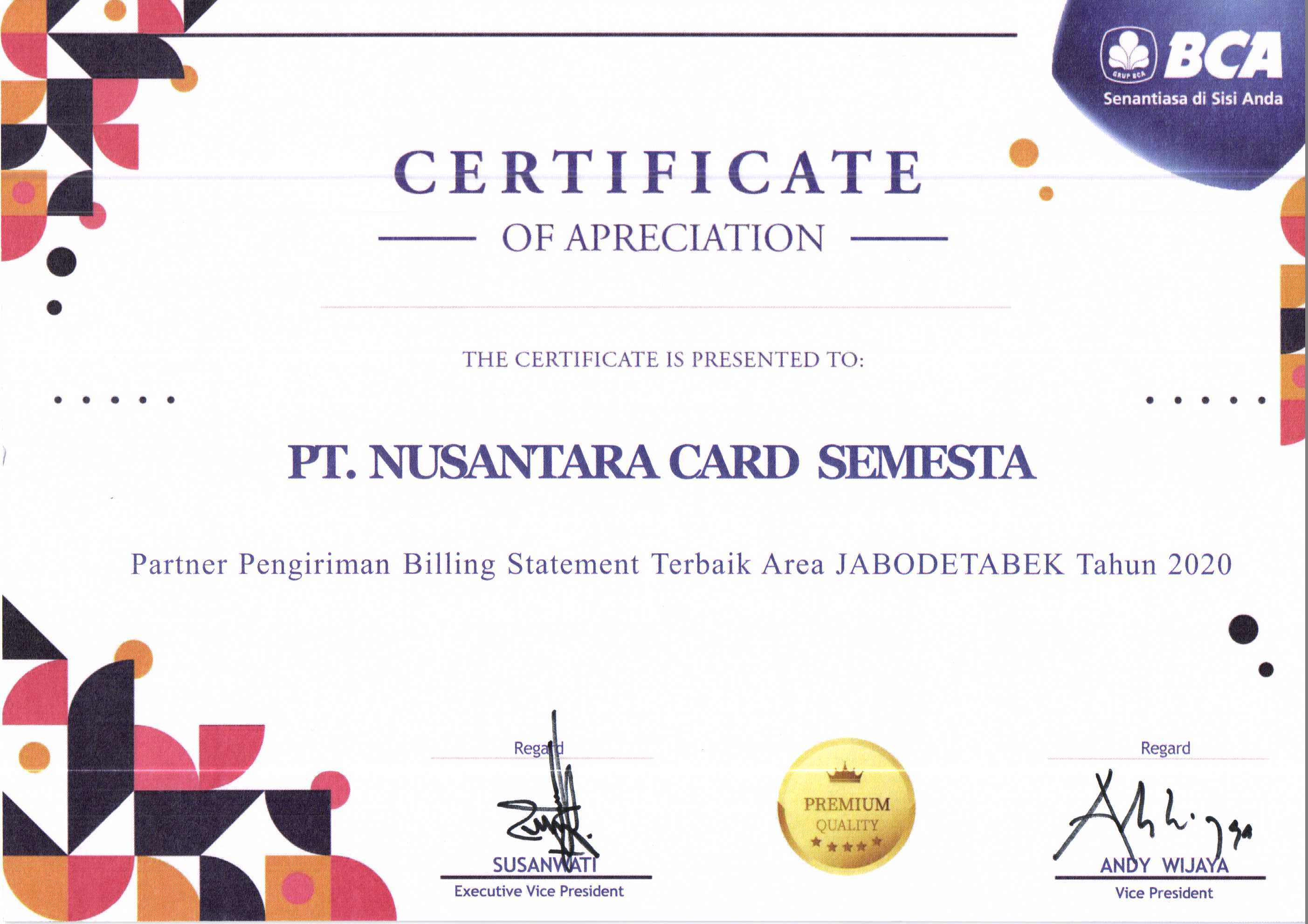 Partner Pengiriman Billing Statement Area Jabodeta